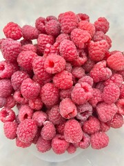 Raspberry berry close-up