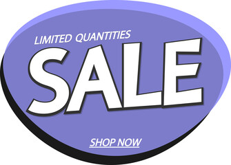 Sale banner, discount tag on transparent background. Promotion sign for shop or online store, PNG illustration