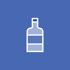 alcohol bottle drink symbol sign vector