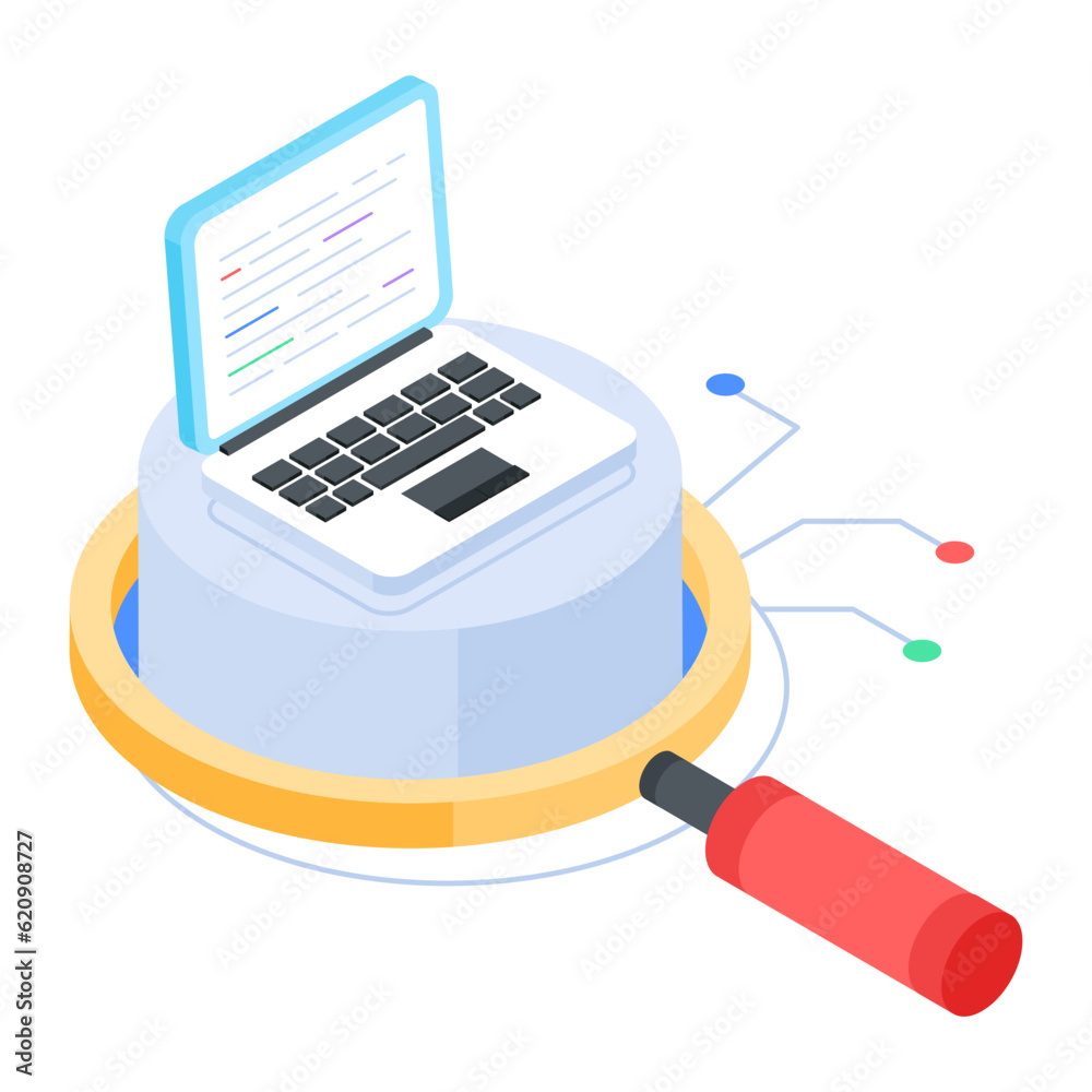 Canvas Prints pack of database isometric icons