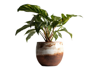 鉢植え観葉植物の美しさ（切り抜き） No.036  Beauty of potted houseplants (clipping) Generative AI