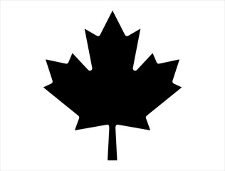 Canadian Maple Leaf Silhouette