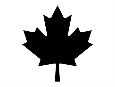 Canadian Maple Leaf Silhouette