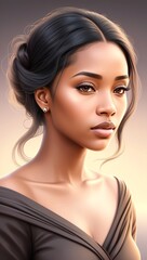 Portrait of a woman, generative AI