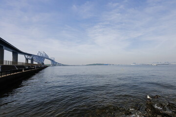 朝の東京湾ゲートブリッジ