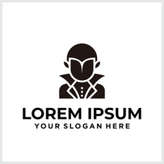 Vector human icon logo.