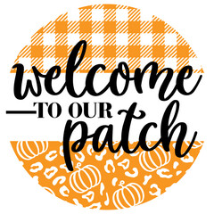 FALL Round Signs PNG Design
