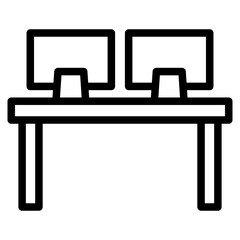 Fototapeta premium office desk line