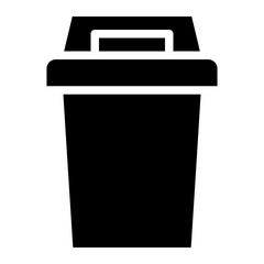 trash bin glyph 