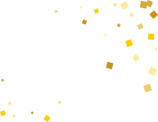 Golden Squares Confetti