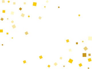 Golden Squares Confetti