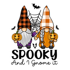 Halloween Gnome Sublimation PNG Design