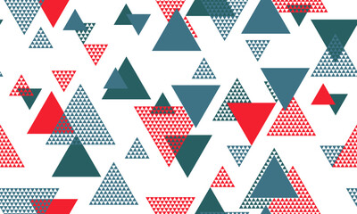 Triangle shapes seamless pattern vector design.