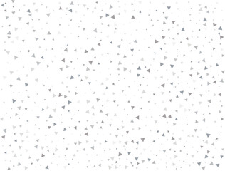 Birthday Silver Triangular Confetti