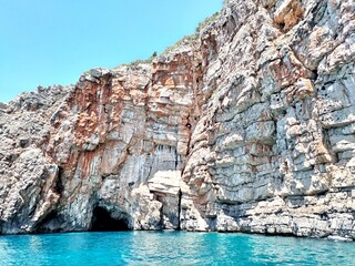 Boka bay blue cave kotor Montenegro 