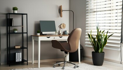 office interior with desk