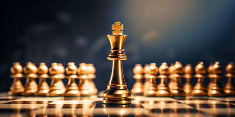 "Golden King Chess Leading the Way"
"Leadership and Teamwork in Business Chess"
"Strategic Marketing Planning with Chess Pieces" AI Generated
