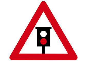 Schild Achtung Radarkontrolle