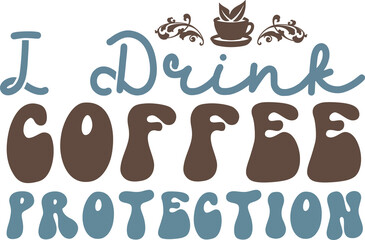 Retro Coffee SVG Design File