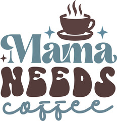 Retro Coffee SVG Design File