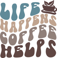 Retro Coffee SVG Design File