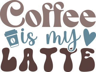 Retro Coffee SVG Design File