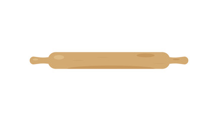 Rolling pin for rolling dough in flat style.
Equipment, tools for baking and cooking.
Vector illustration isolated on white background, eps 10.