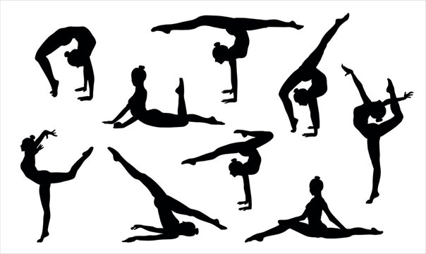 Gymnast Silhouette Images – Browse 60,485 Stock Photos, Vectors, and Video