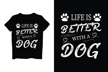 Life is better with a cat pet t shirt