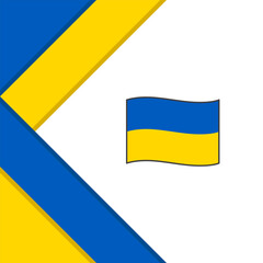 Ukraine Flag Abstract Background Design Template. Ukraine Independence Day Banner Social Media Post. Ukraine Background