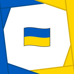 Ukraine Flag Abstract Background Design Template. Ukraine Independence Day Banner Social Media Post. Ukraine Cartoon