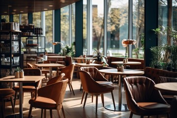  Modern Cafe Interiors, Generative AI
