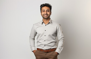 Obraz premium Indian male tech entrepreneur in a confident pose