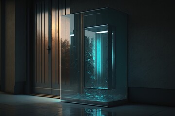 Glass door, Generative AI