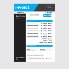 Invoice Design Layout.Simple Invoice Layout.