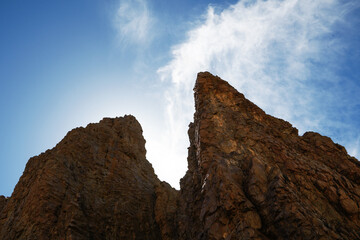 volcanic rocks of los Roques de Garcia in Parque Nacional del Teide on Tenerife island (Canary Islands, Spain)