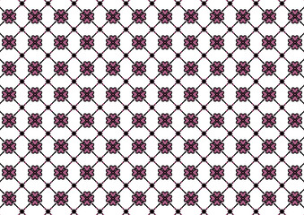 seamless pattern with red hearts