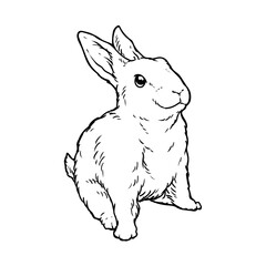 Obraz premium Rabbit drawing