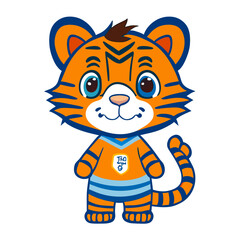 animal tiger Cartoon vector