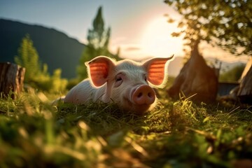 Pig in the Nature - Generative AI