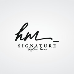 Luxury and elegant handwritten Initials Logo Design. Logo for signature , boutique , salon , beauty , photography and fashion.