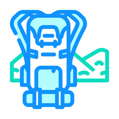 ecotourism environmental color icon vector. ecotourism environmental sign. isolated symbol illustration