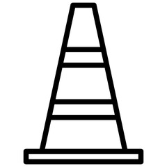 cone line icon,linear,outline,graphic,illustration