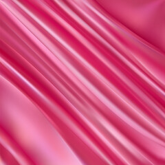 Beautiful pink crumpled fabric texture background. eps 10