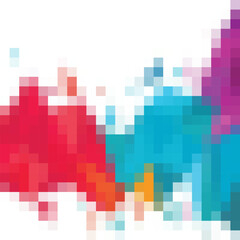 Pixel colored background. Abstract vector illustration. eps 10