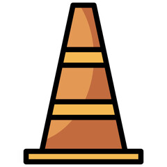 cone line icon,linear,outline,graphic,illustration