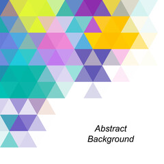 Abstract vector geometric background. template for presentation, advertising, banner, cover and more. Color triangle. eps 10