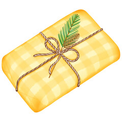 gift box with ribbon gift box, illustration, clipart, watercolor, art, design, holiday, present, celebration, festive, surprise, colorful, painting, creative, graphic, box, ribbon, bow, wrapping paper