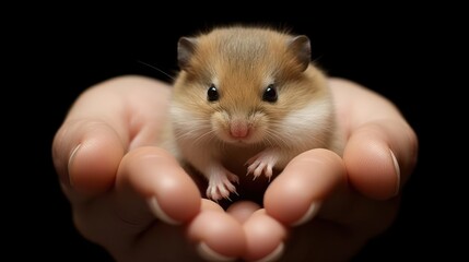 hamster in hand