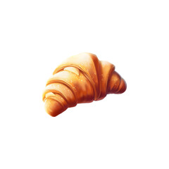 Croissant illustration png Generative AI